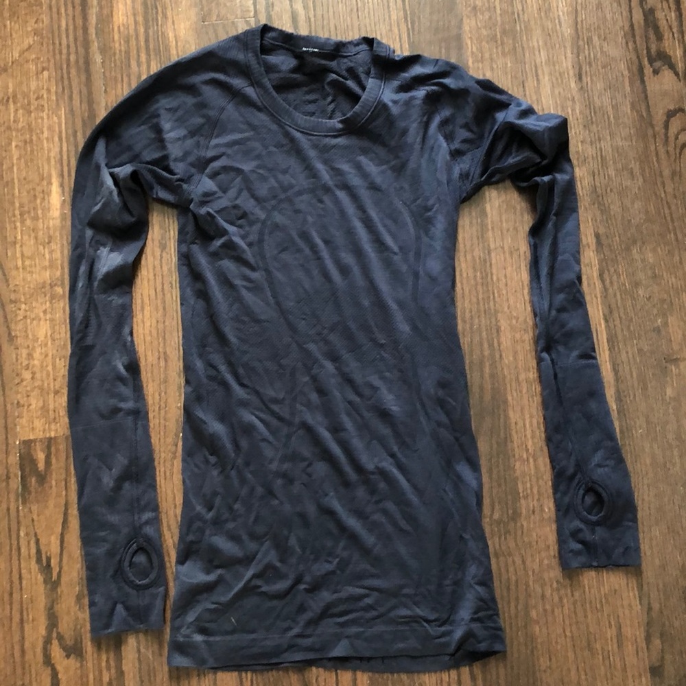 Lulu Lemon Navy Long Sleeve Shirt